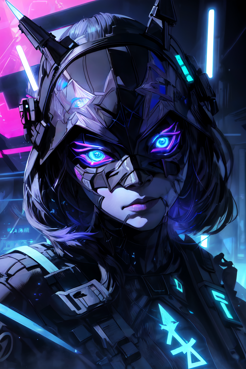 Neon Mask Character Neon Mask 4 by Repliee on DeviantArt