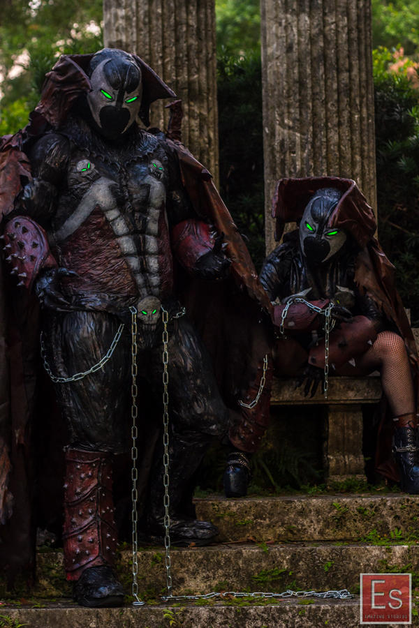 New spawn suits at graveyard photoshoot!