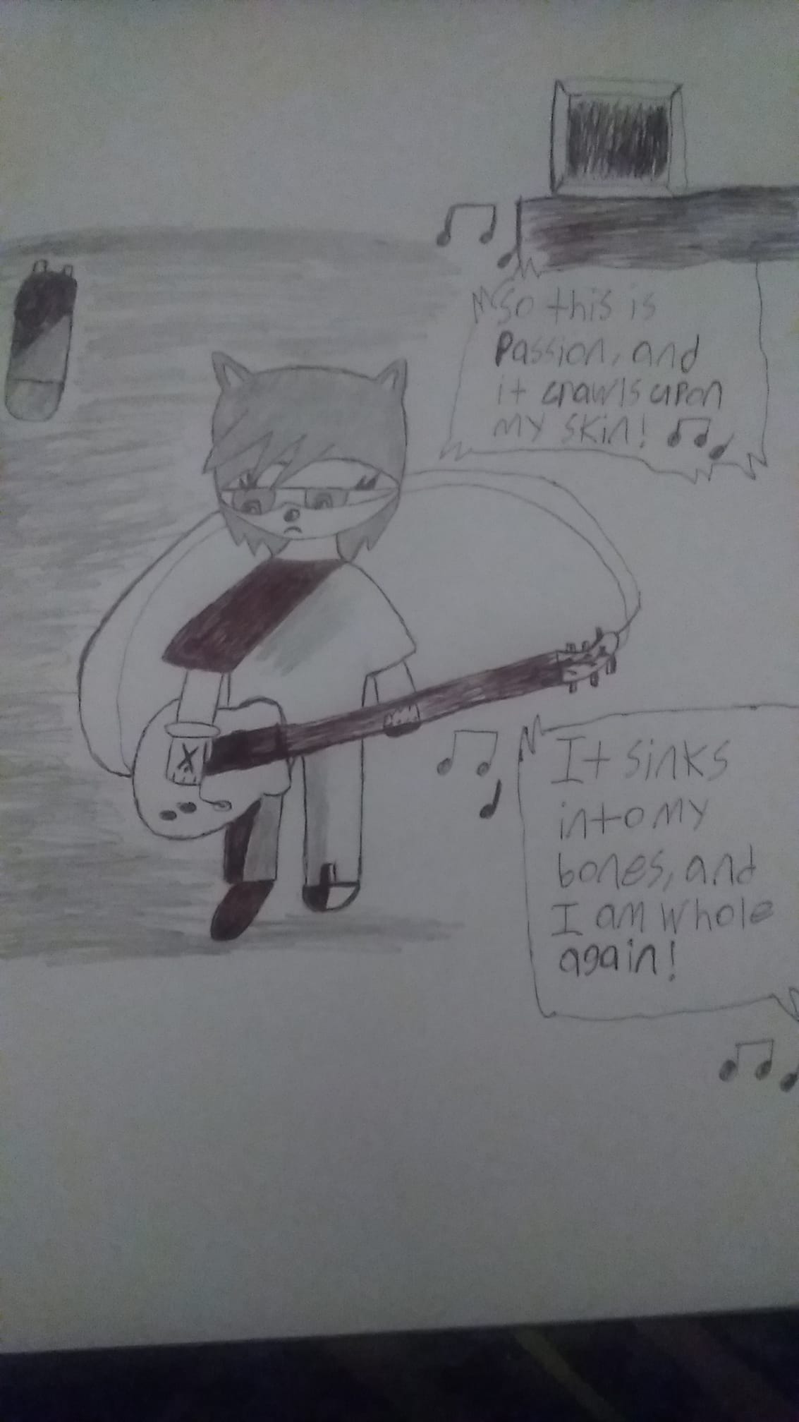 Amy jamming to All That Remains