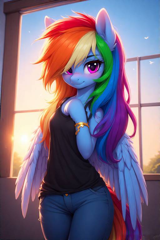 Rainbow Dash Engagement Outfit