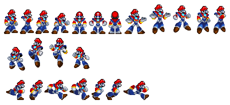 Mecha Mario Sprites WIP