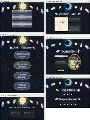 Magical crystals profile page by UszatyArbuz Magical crystals profile page by UszatyArbuz
