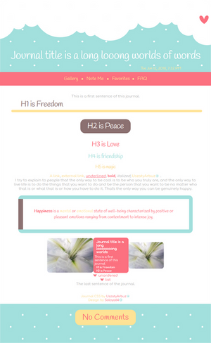 Cutesy journal skin by UszatyArbuz Cutesy journal skin by UszatyArbuz
