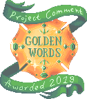Golden Words badge by UszatyArbuz Golden Words badge by UszatyArbuz
