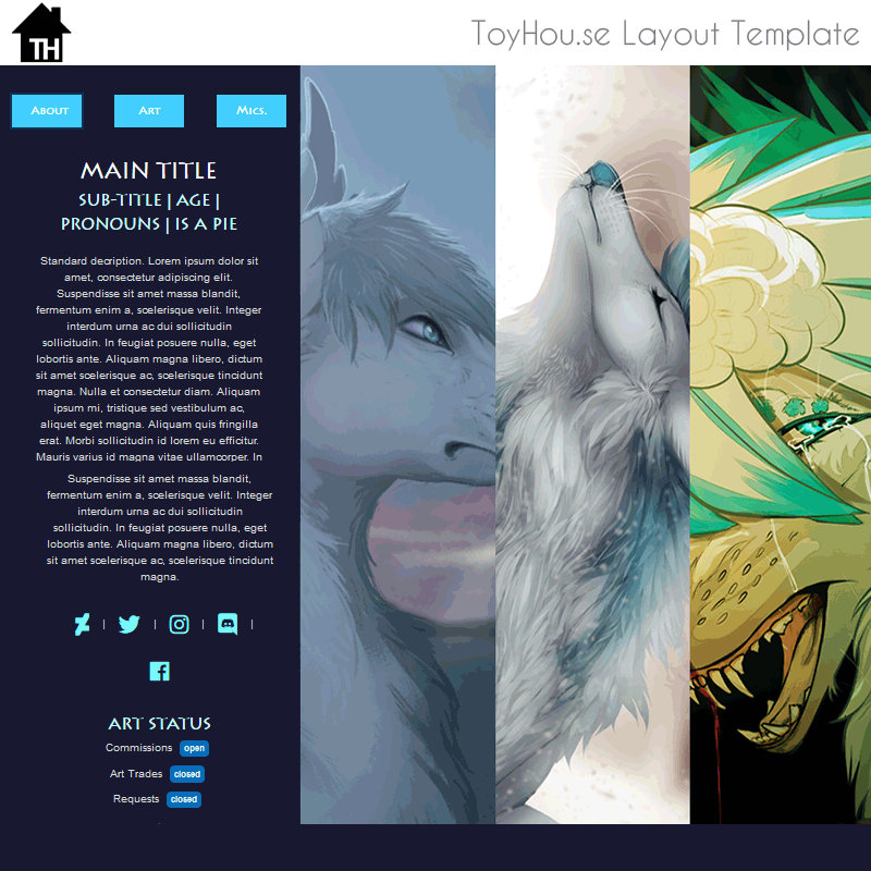 Toyhouse Html Tutorial ToyHouse: Four Tabs (HTML P2U) by UszatyArbuz on DeviantArt