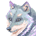 Wolf pixel icon