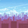 Pixel cityscape