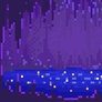 Sparkly cave lake icon