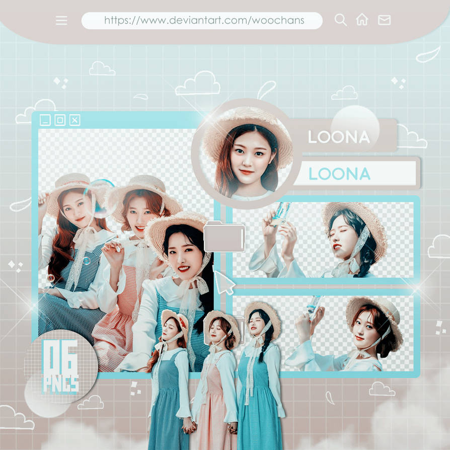 #438 PNG PACK [LOONA - KWAVE X 1-2] by ungodlybee on DeviantArt