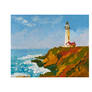 Oil Painting Peggys Point Lighthouse