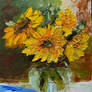 sunflowers oil painting