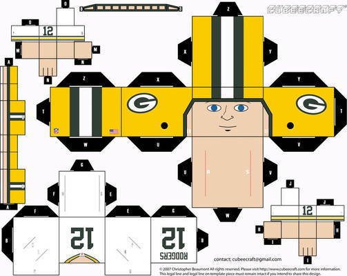 Aaron Rodgers Away Cubee By Etchings13-d38gdxq