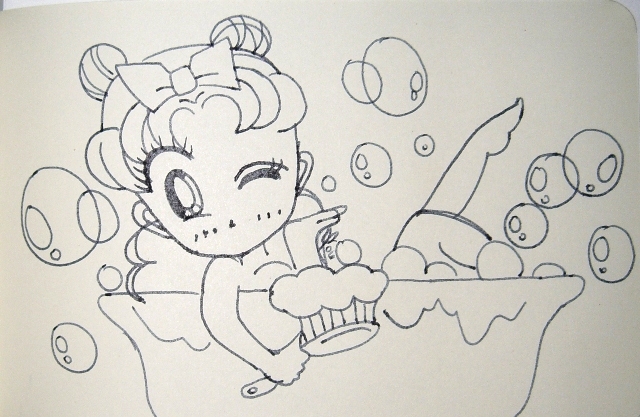 Usagi In Tub