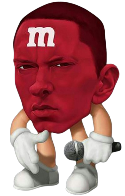 Mnm Drawing Rapper Eminem As An M And M by IanKnowsArt on DeviantArt
