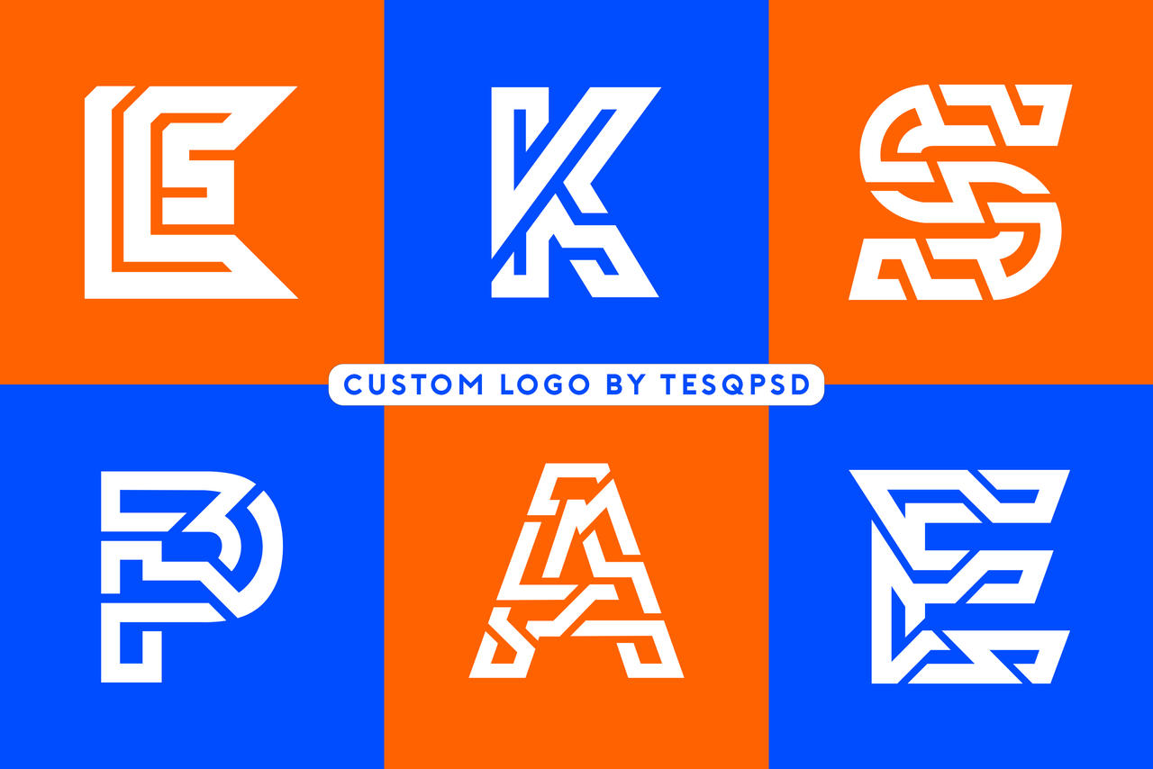 CUSTOM LETTER LOGO DESIGN by TesqPSD on DeviantArt