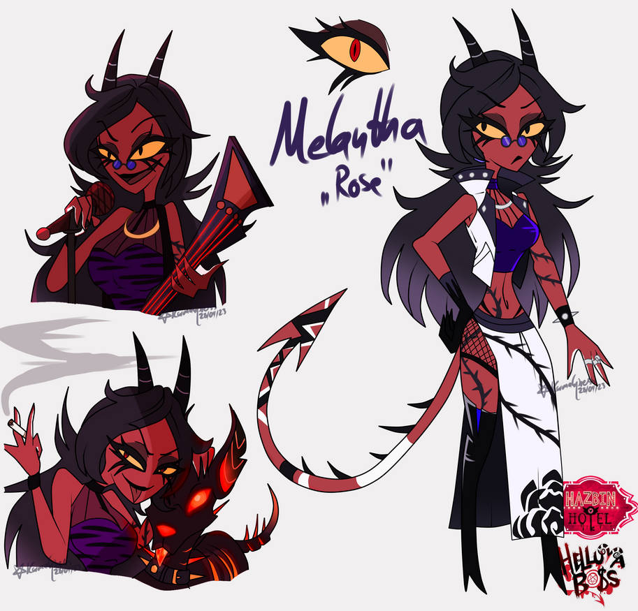 HazbinHotel/Helluva Boss Oc Melantha by Valenreina on DeviantArt