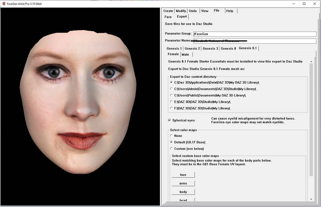 Facegen Texture FaceGen results to show you guys - (40 Morphs) by DrMorphGTS on DeviantArt