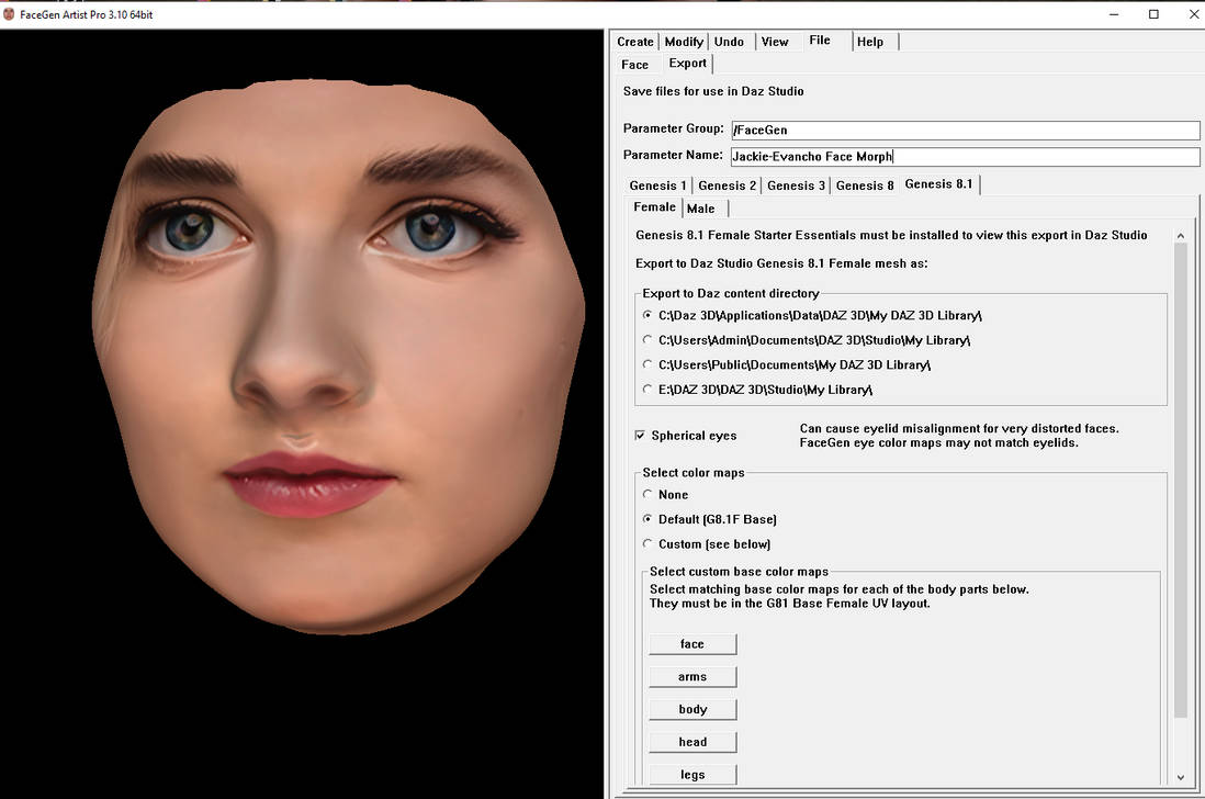 FaceGen results to show you guys - (40 Morphs) by DrMorphGTS on DeviantArt