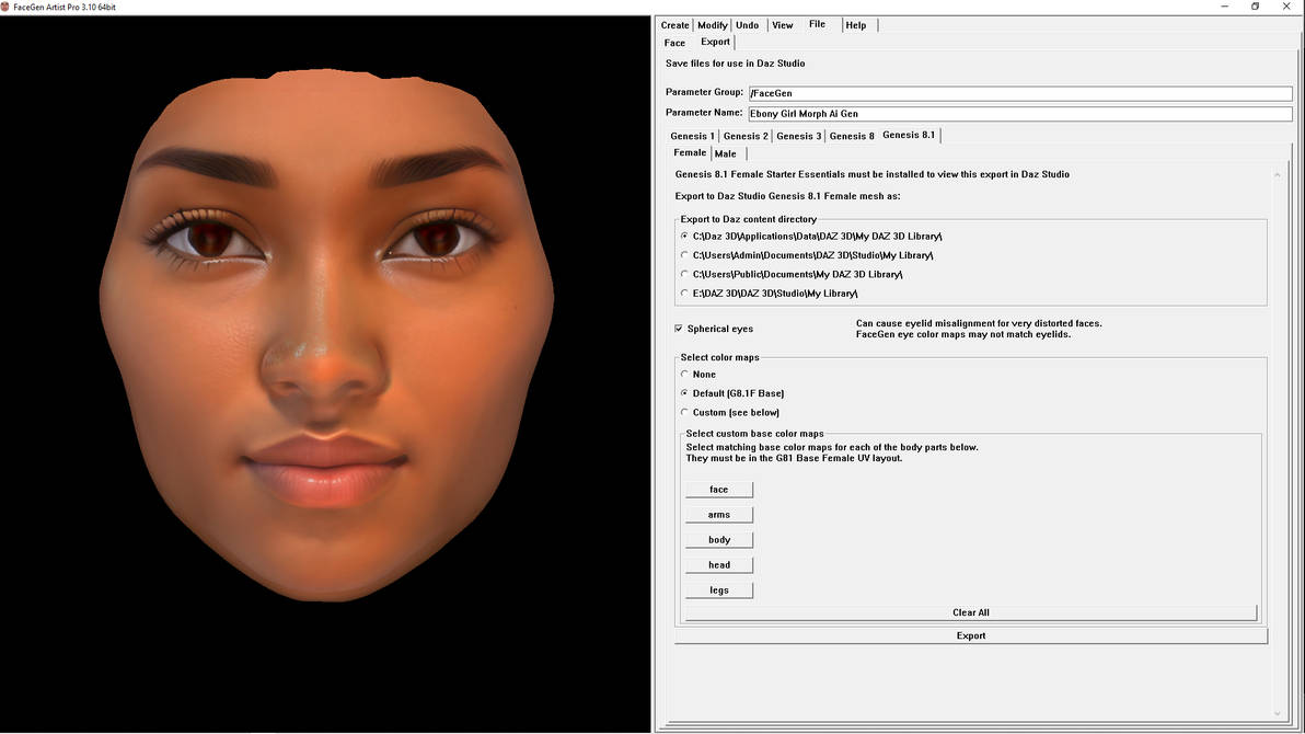 FaceGen results to show you guys - (40 Morphs) by DrMorphGTS on DeviantArt