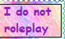 I do not roleplay stamp