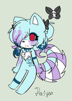 Blue Pastel Goth Lemurhusky Custom