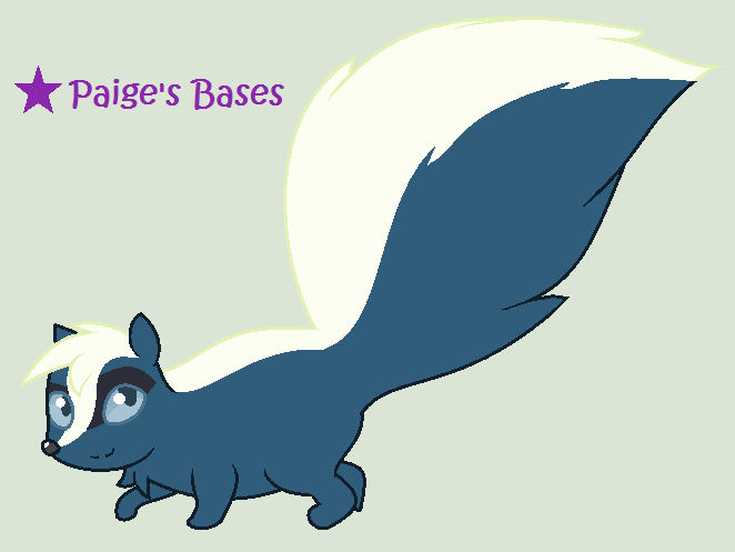 Skunky Skunk Base :GIFTY: by Paige-the-unicorn on DeviantArt