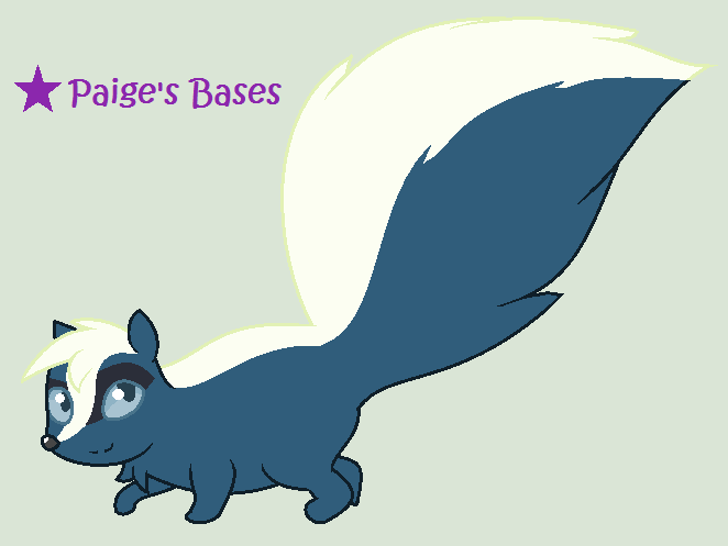 Skunky Skunk Base :GIFTY: by Paige-the-unicorn on DeviantArt