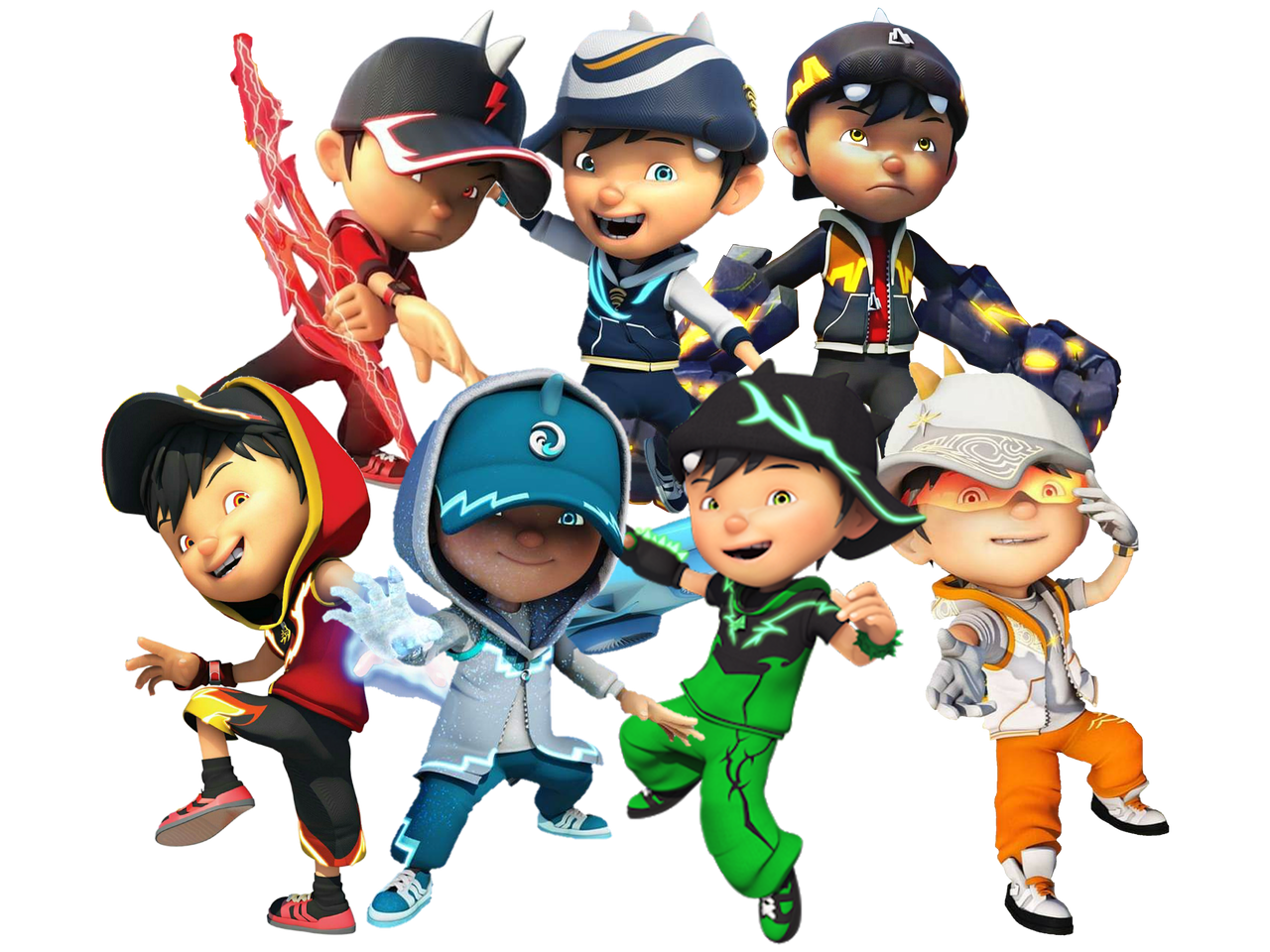 BoBoiBoy Kuasa Tujuh The Movie PNG Render's by boyfermediaarts on ...