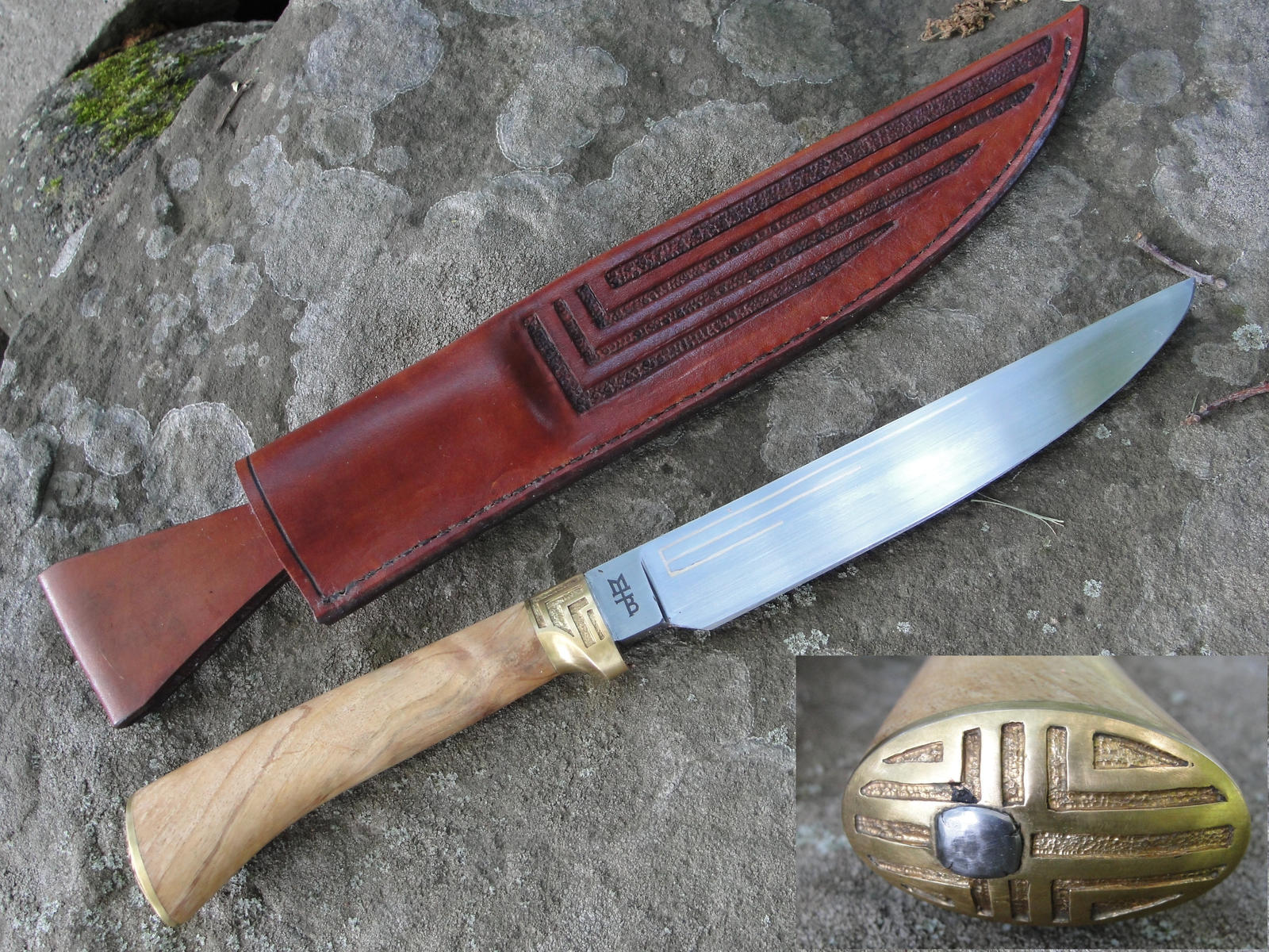 Inlaid Hunting Knife