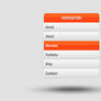 Vertical Navigation Menu PSD