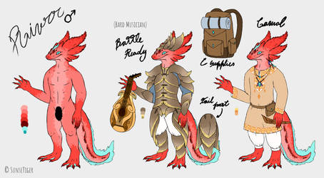 Rivrr Anthro Amphibian Dragon Character Sheet