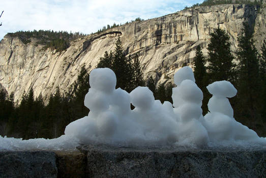 Snowmen at Yosemite