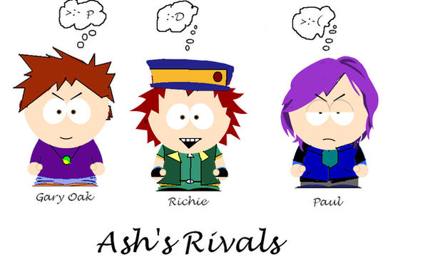 Ash's Rivals- SP Style by Robotgirl101 on DeviantArt