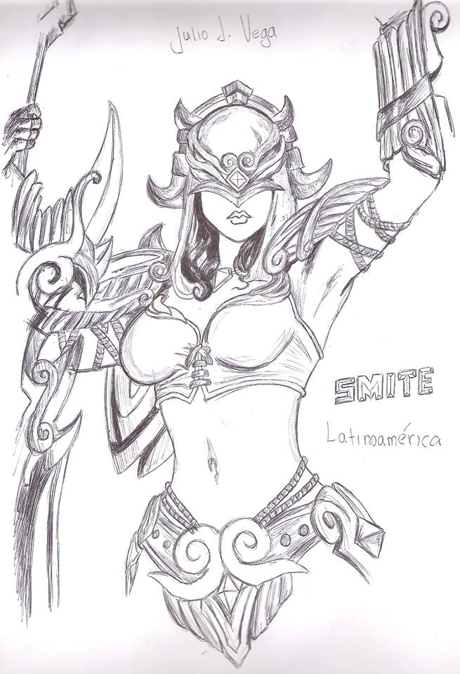 Nemesis art from Smite