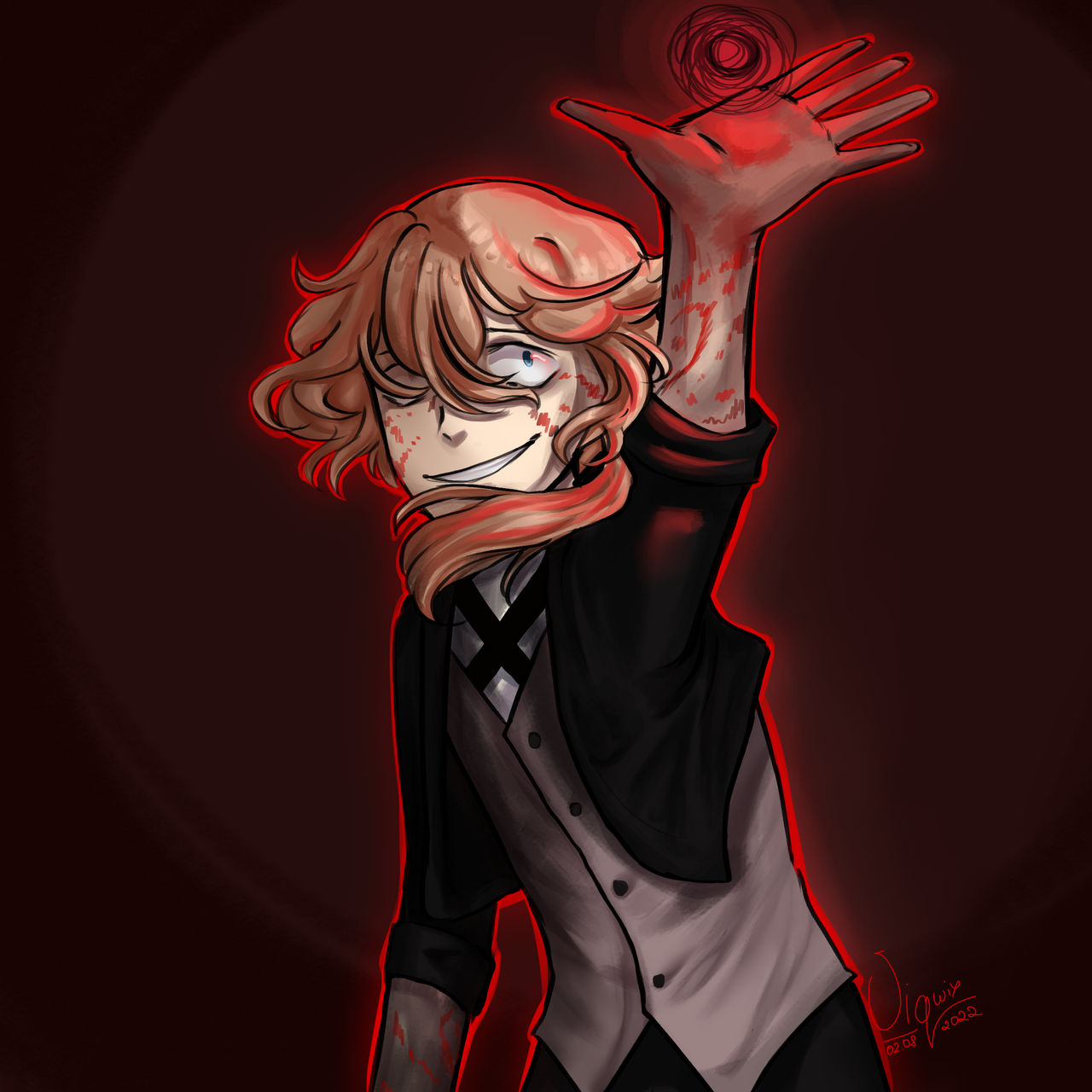 Corruption Bsd Pattern Corrupted Chuuya | BSD by Viqwix on DeviantArt