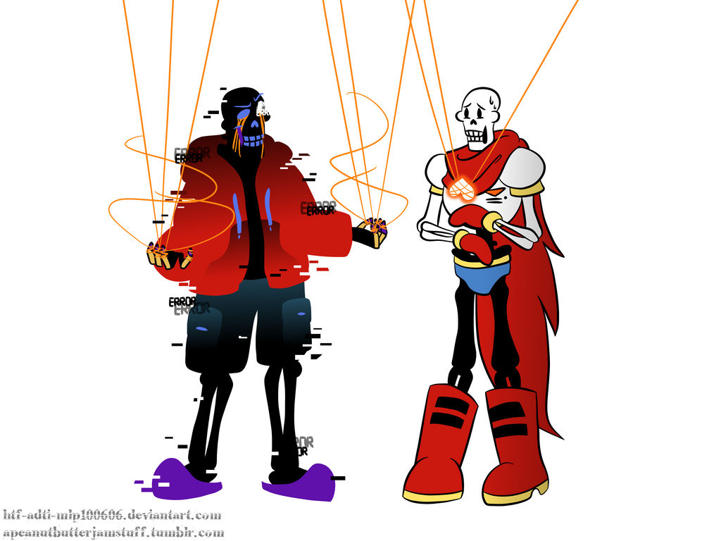 ErrorSwap: ErrorPaps and Papyrus by xX-AVJ-Xx on DeviantArt