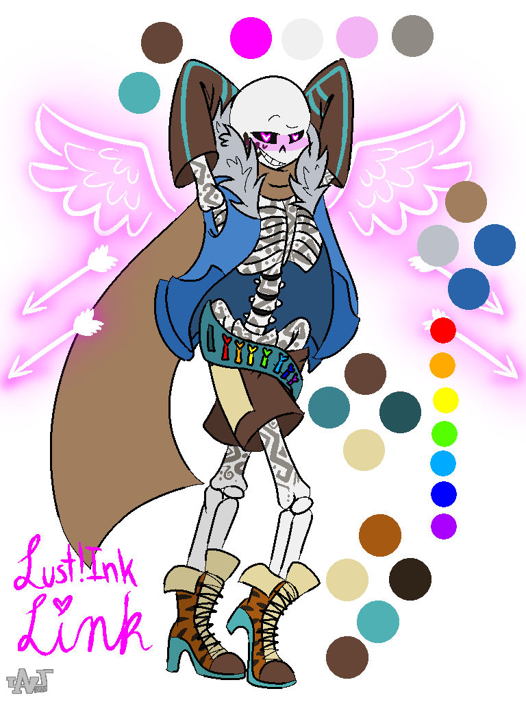 An Ink Sans and Lust Sans fusion based on my head cannons : r/Undertale