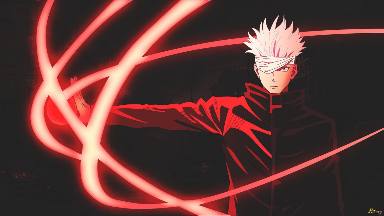 Satoru Gojo Reversal Red 4k illustration Wallpaper by RIT720 on DeviantArt