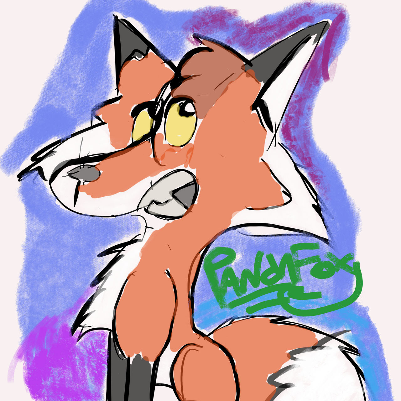 Graffiti Fox by PandaFox88 on DeviantArt