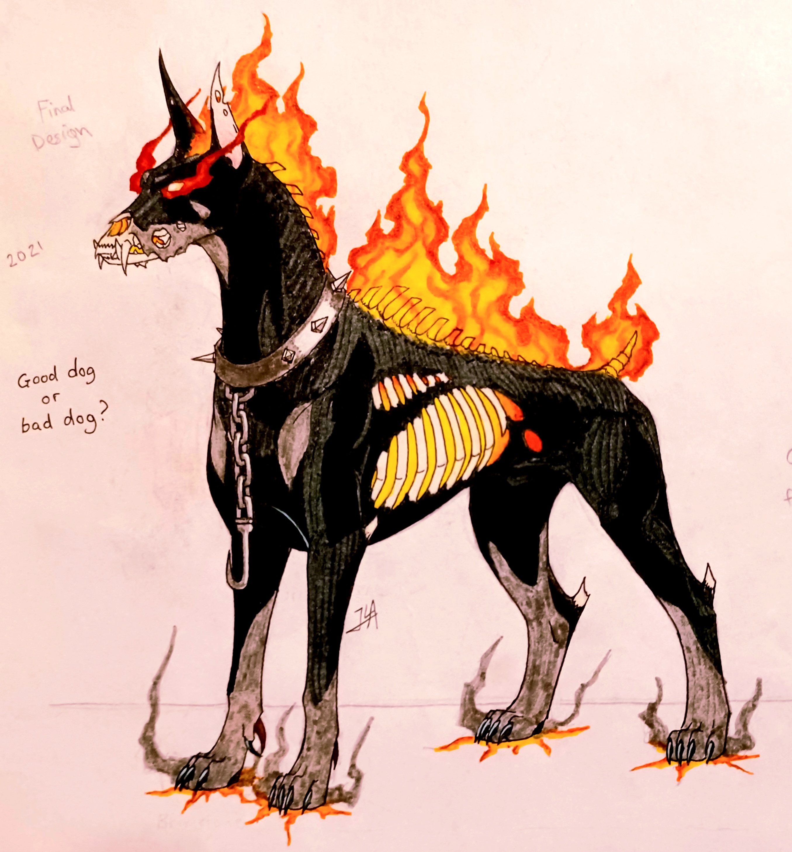 Ghost Rider Animle Ghost Rider's Hellish Hunting Dog by descent92 on DeviantArt