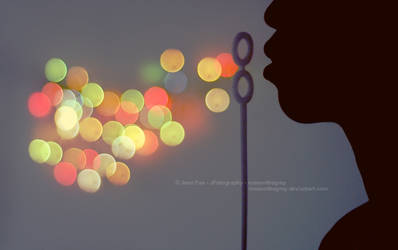 bokeh bubbles by JeanFan