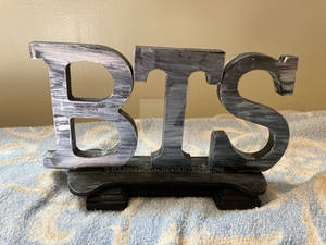 BTS Letters Sculpture