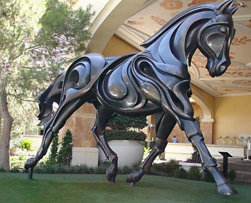 Metal Horse Sculpture