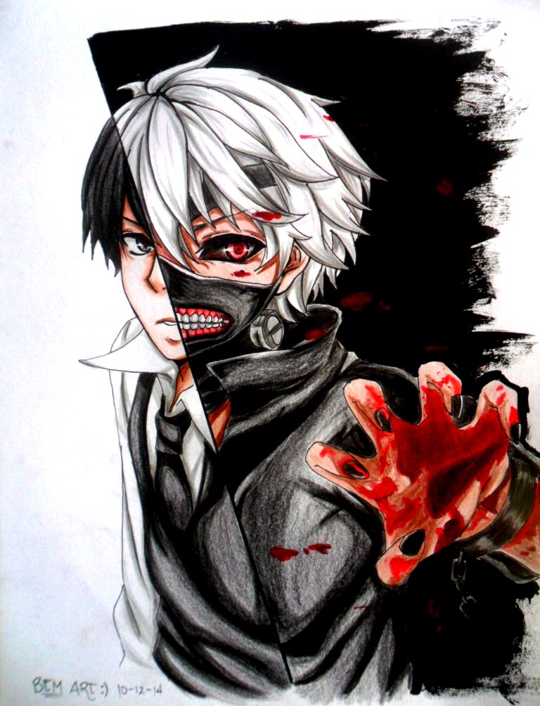 Speed Drawing Tokyo Ghoul - Tokyo Ghoul Anime Render - Free