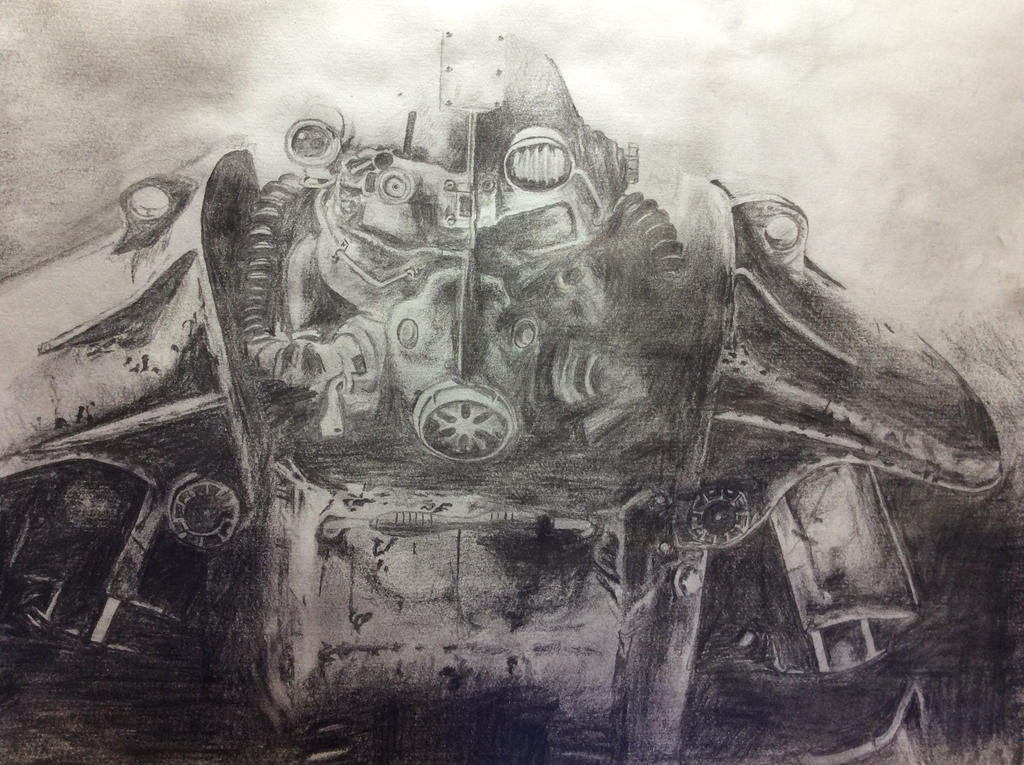 Fallout 3 Power Armor drawing