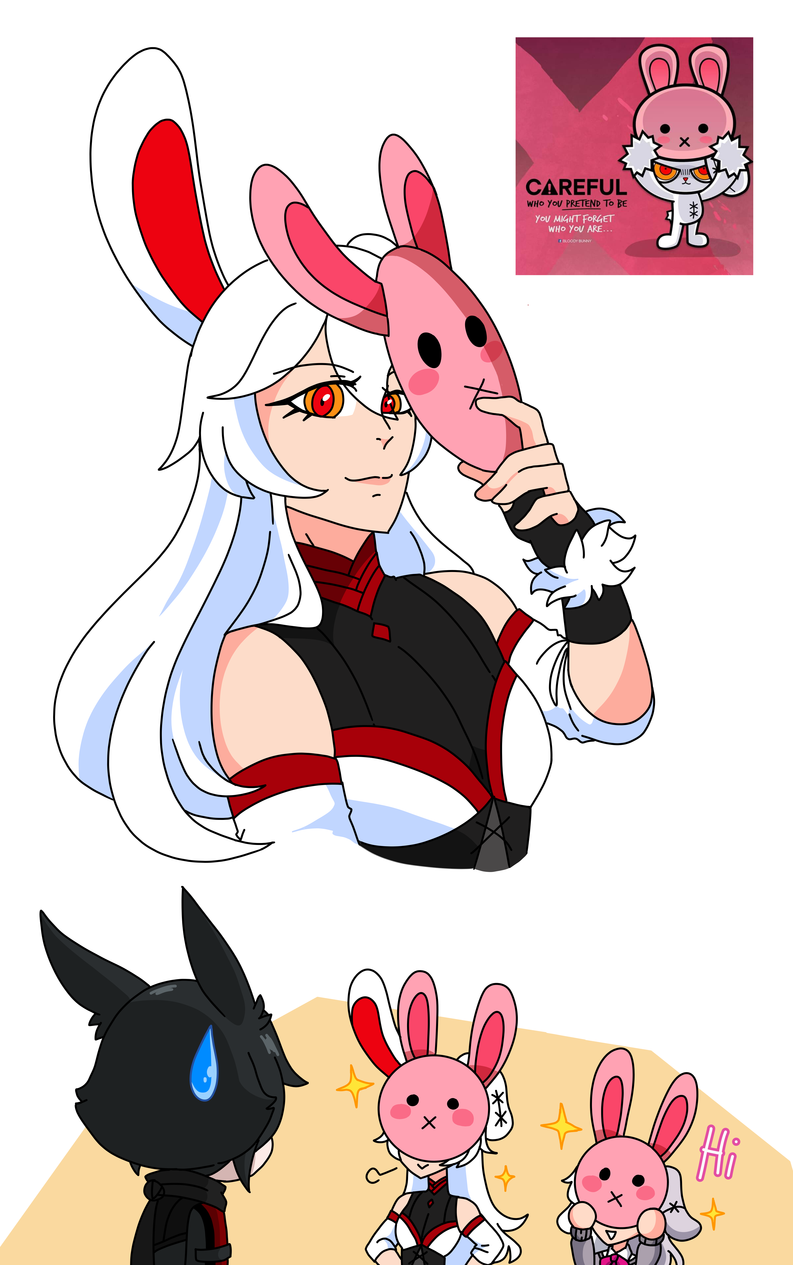 Deviantart Rabbit Mask Bunny mask by KanaYanga on DeviantArt