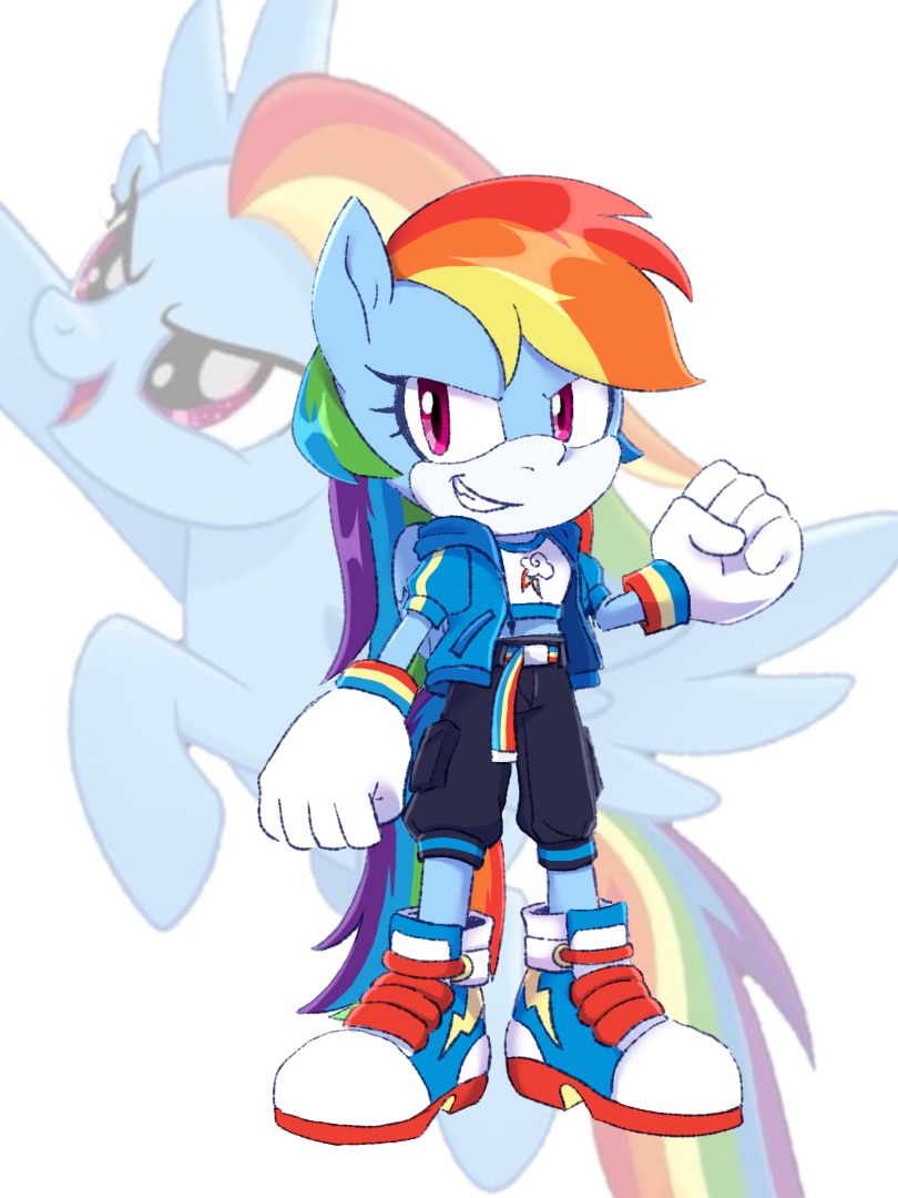 MLP Rainbow Dash ( Sonic style ) by KanaYanga on DeviantArt