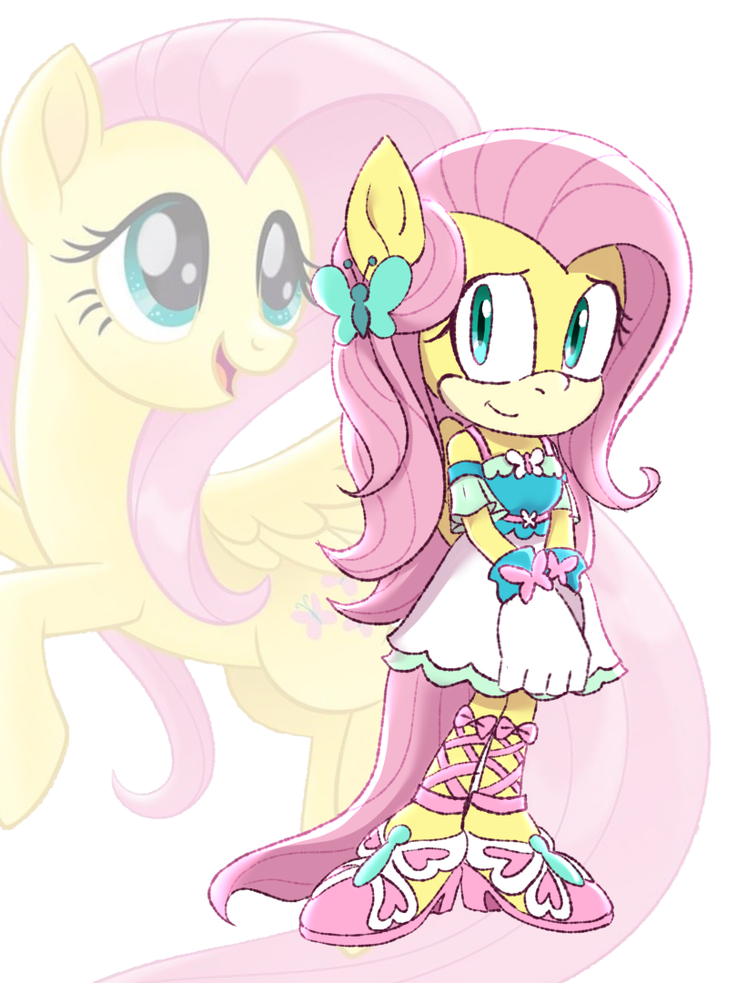 MLP Fluttershy ( Sonic style ) by KanaYanga on DeviantArt