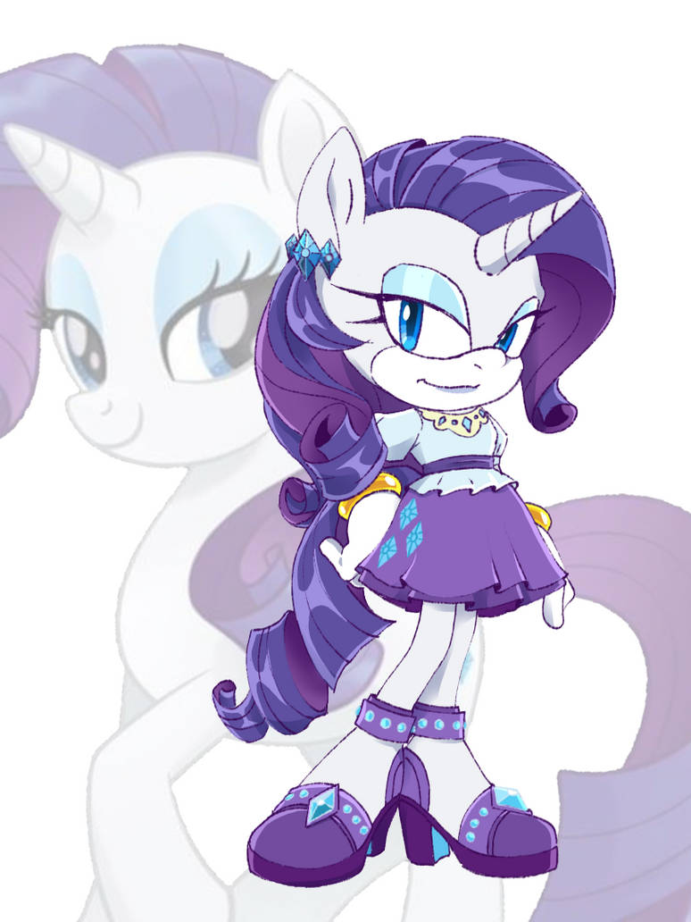 MLP Rarity ( Sonic style ) by KanaYanga on DeviantArt