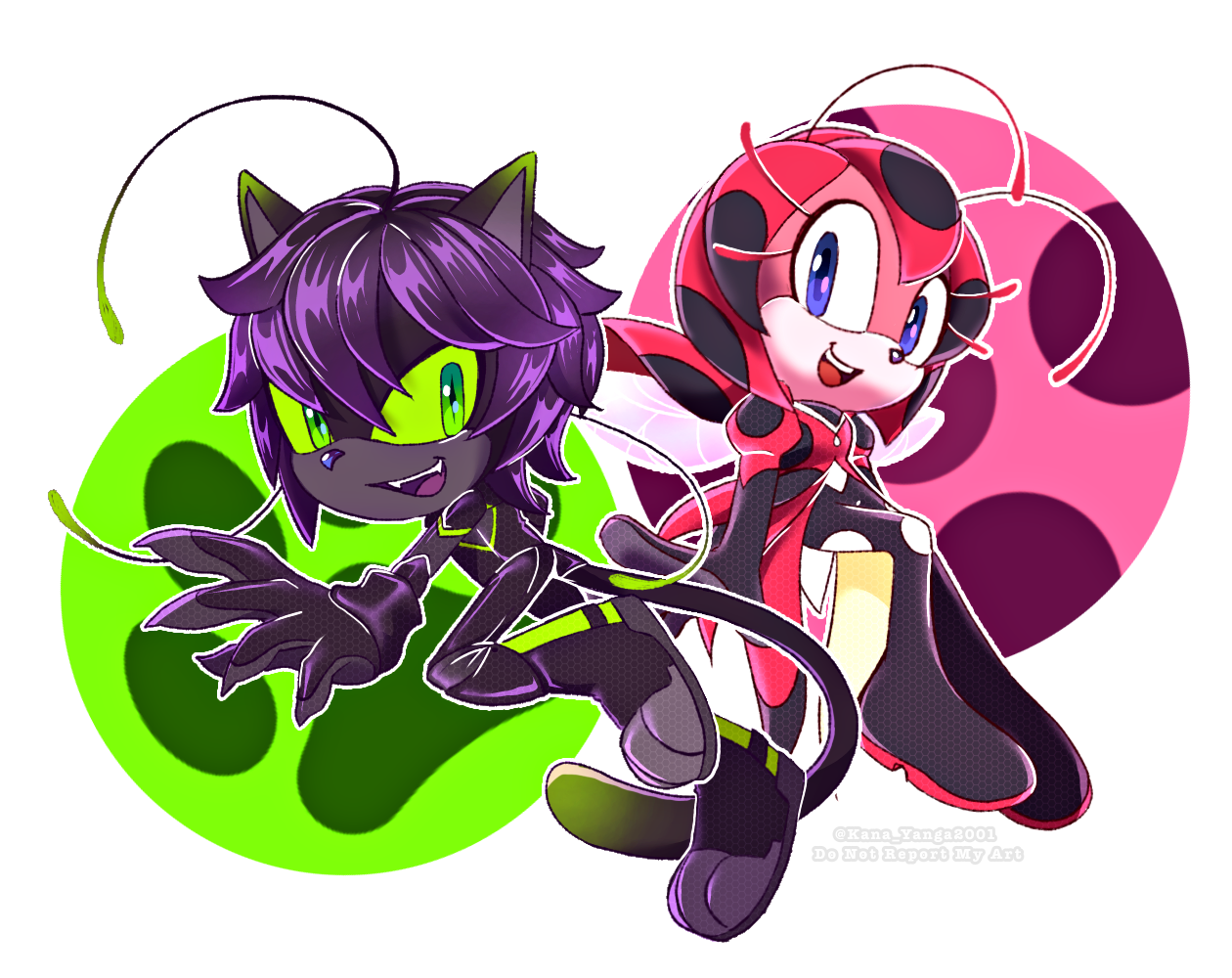 Miraculous Ladybug - Tikki e Marinette = Ladybug - Plagg e Adrien = Chat  Noir